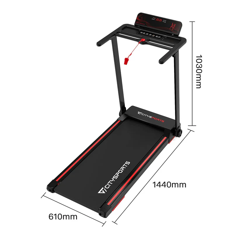 CITYSPORTS WP9 Folding Treadmill – 1400W Motor, Bluetooth App, Speed 0.6–7 mph